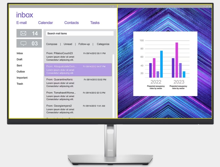 27 LED monitor DELL P2723QE 2696 IPS černý black