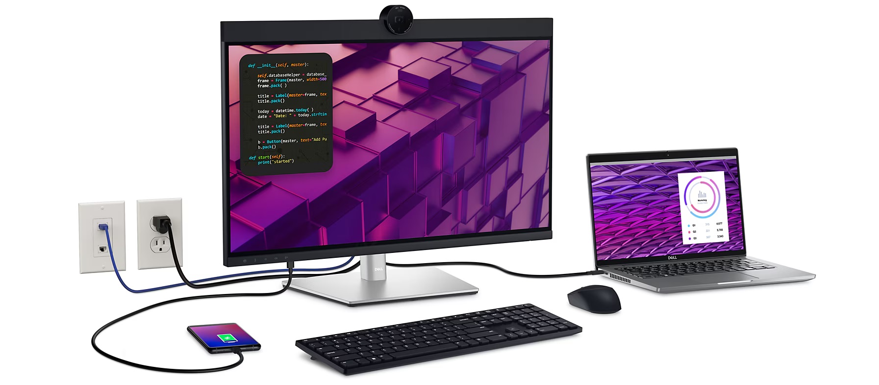 27 LED monitor DELL P2724DEB 27 IPS černý black