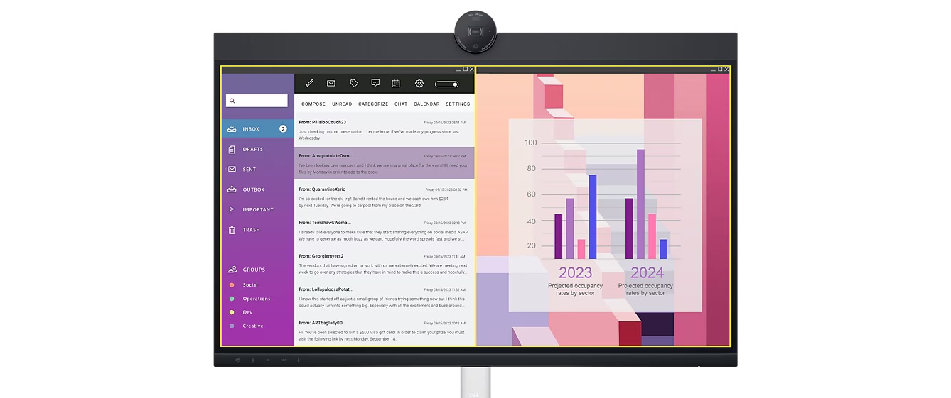 27 LED monitor DELL P2724DEB 27 IPS černý black