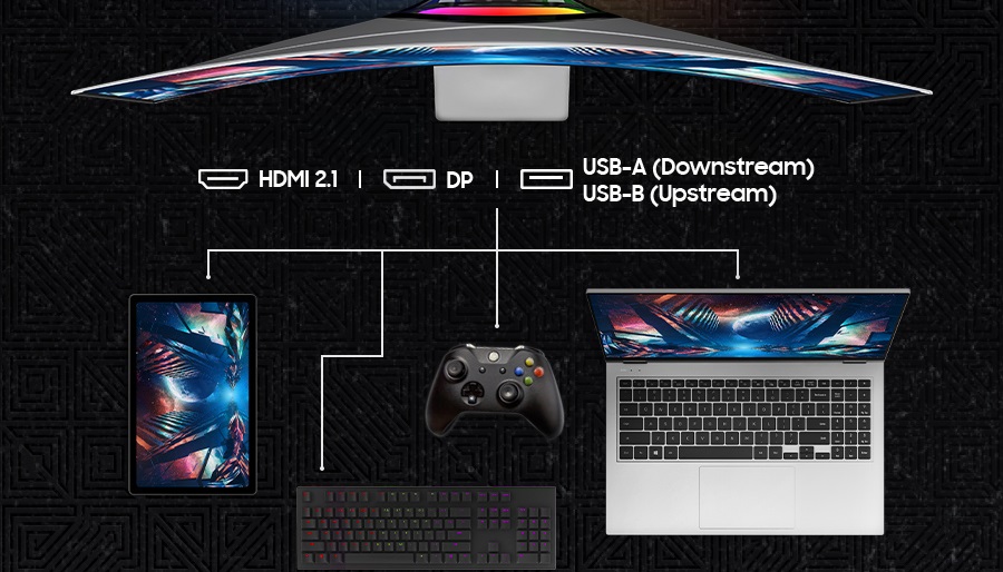 34 LED monitor SAMSUNG Odyssey OLED G8 G855D34 stříbný silver