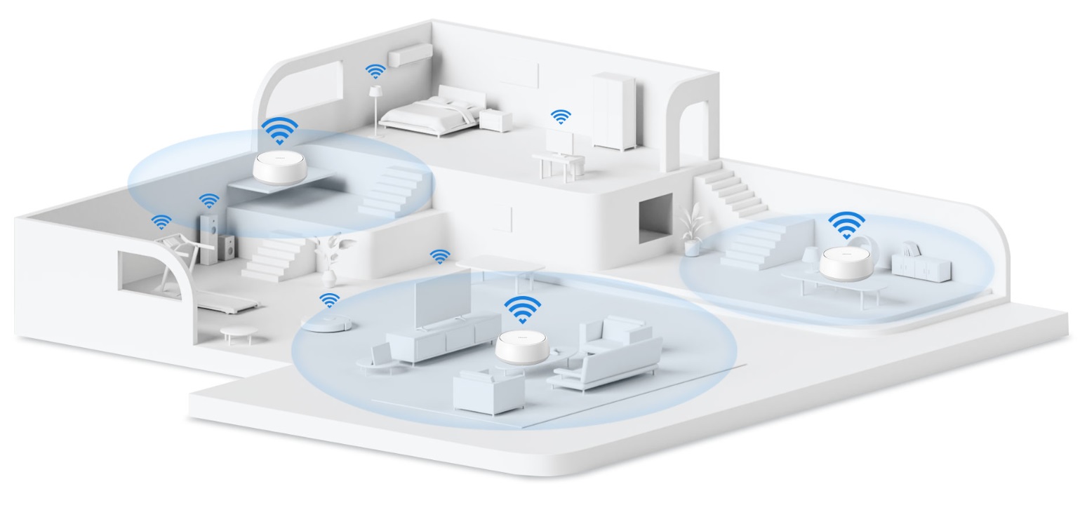 Mesh router TPLINK Deco BE25 bílý white