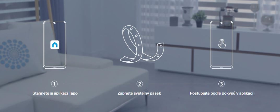 Chytrá LED páska TPLINK Tapo L93010 barevná 2x5m