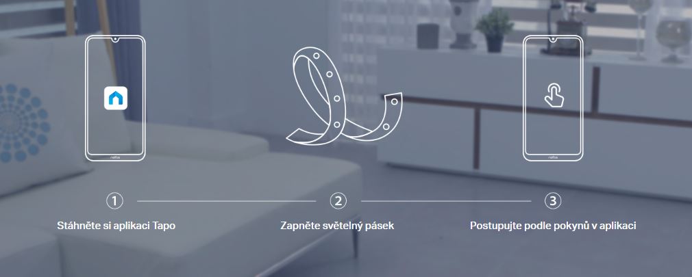 Chytrá LED páska TPLINK Tapo L9305 barevná 5m