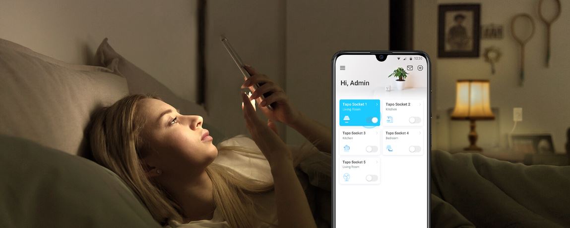 Chytrá WiFi zásuvka TPLINK Tapo P100 1pack EU