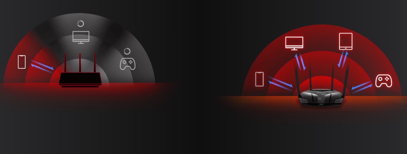 WiFi router MERCUSYS MR70X AX1800 WiFi 6