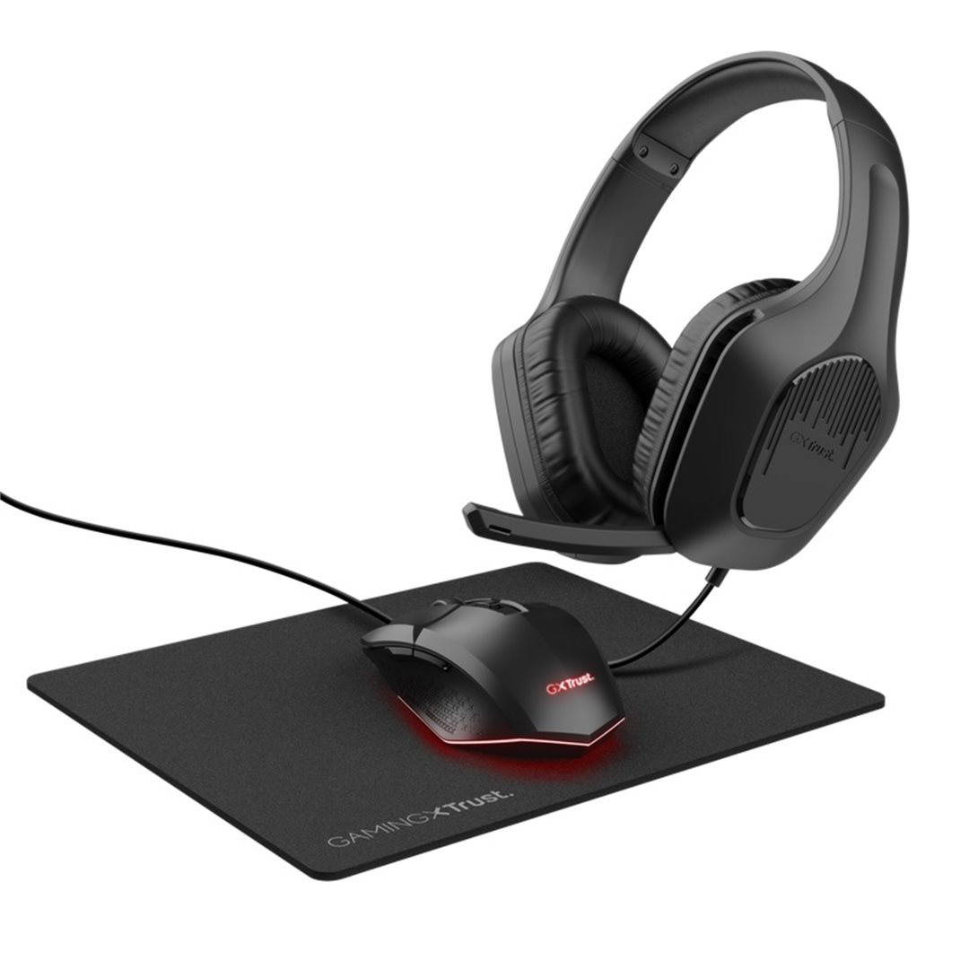 Myš podložka a herní sluchátka TRUST GXT790 TRIDOX 3IN1