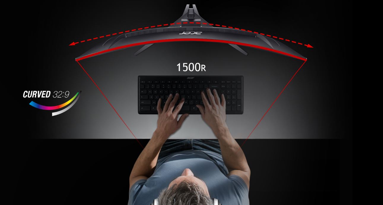 Prohnutý LED monitor ACER Nitro XZ322QU 315