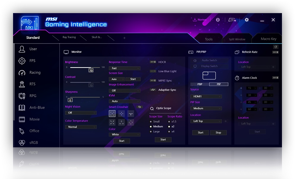 27 LED monitor MSI MAG 274QRF QD E2