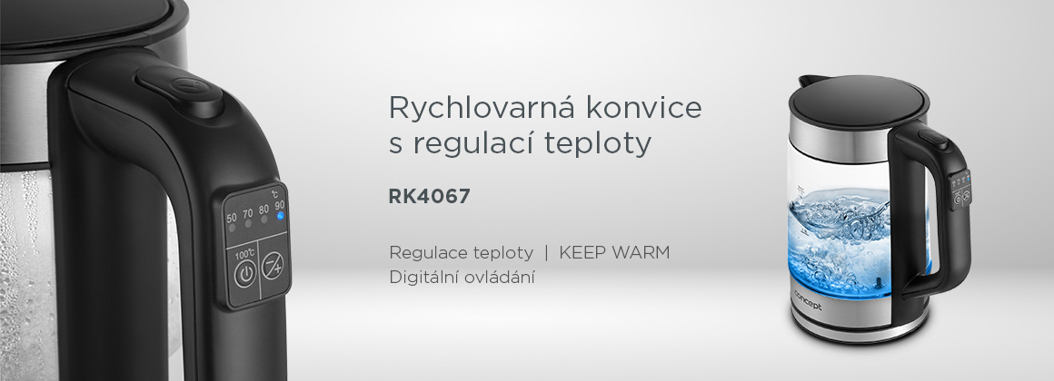 Rychlovarná konvice s regulací teploty CONCEPT RK4067