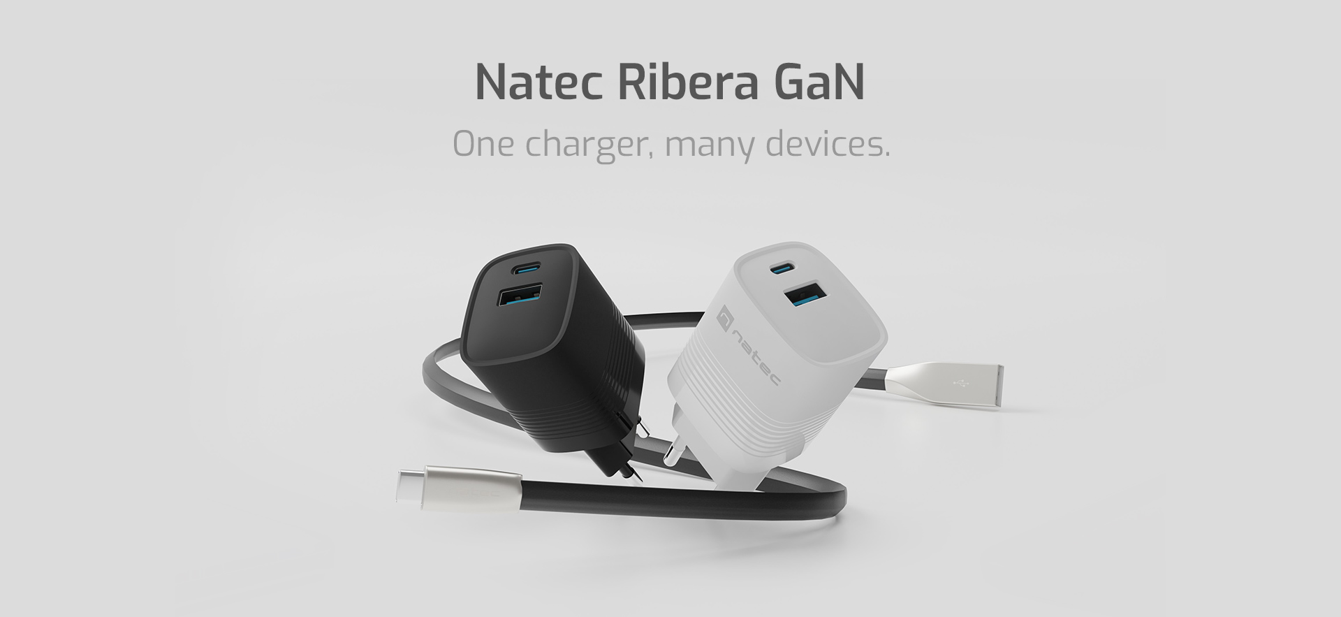 Univerzální nabíječka NATEC RIBERA GaN 30W