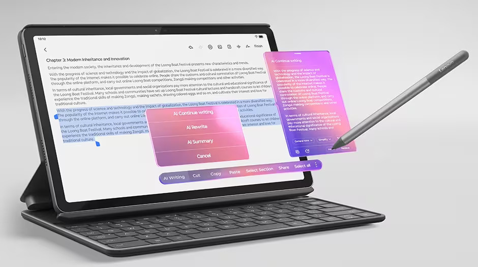 Tablet LENOVO Idea Tab 11 WiFi 8GB256GB ZAFR0311CZ + klávesnice a dotykové pero