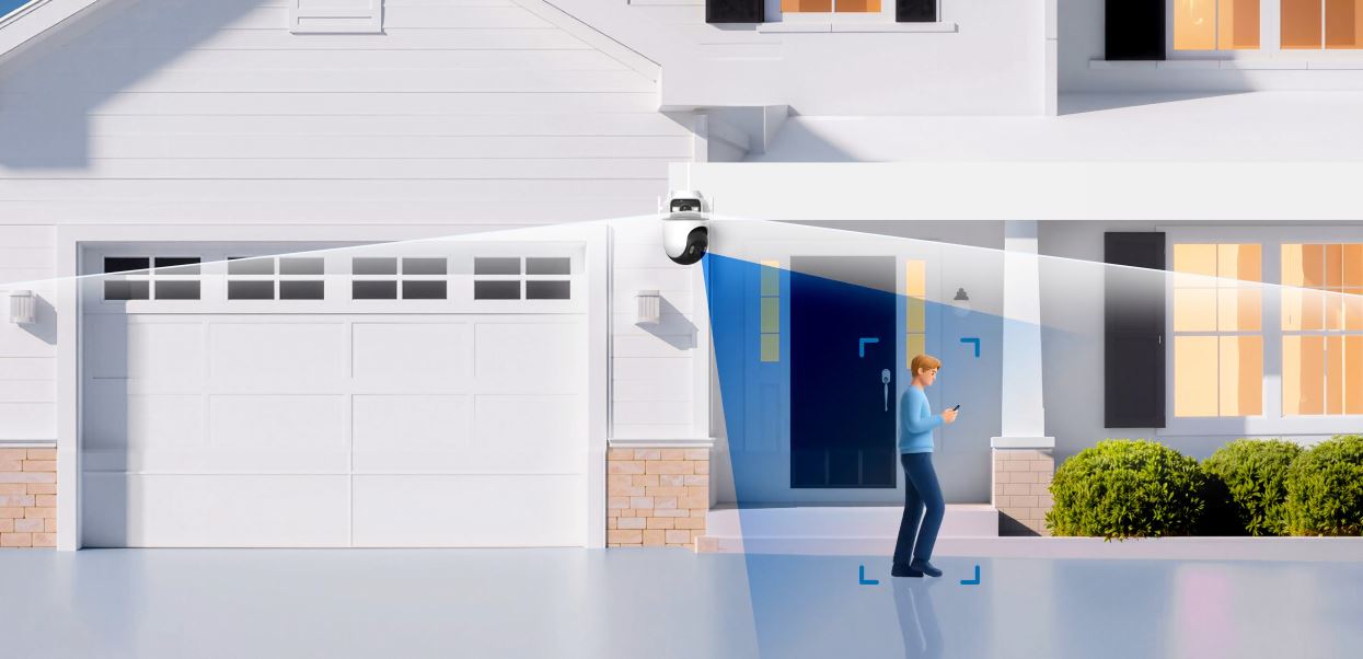 Venkovní bezpečnostní kamera s dvojitou čočkou a funkcí pantilt TPLINK Tapo C545D