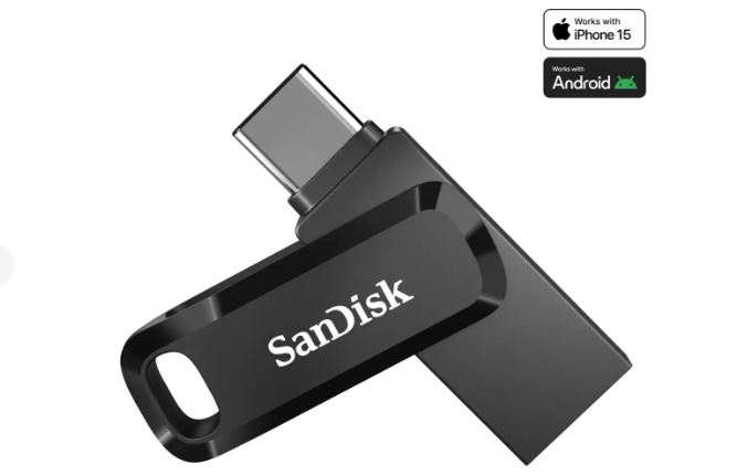 Přenosný flash disk SANDISK Ultra Dual Drive Go 64GB Levandulová