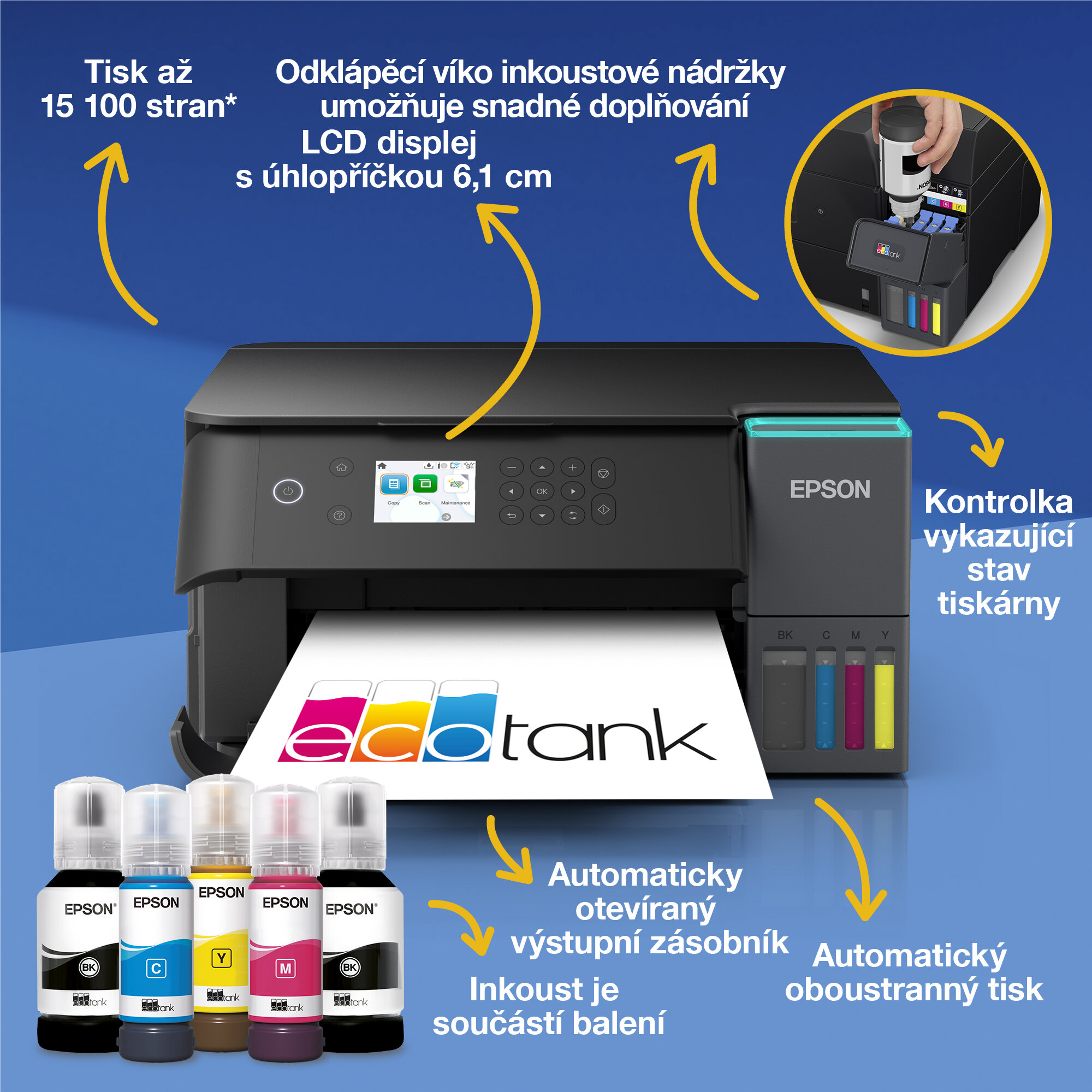 Multifunkční tanková tiskárna EPSON EcoTank L6360