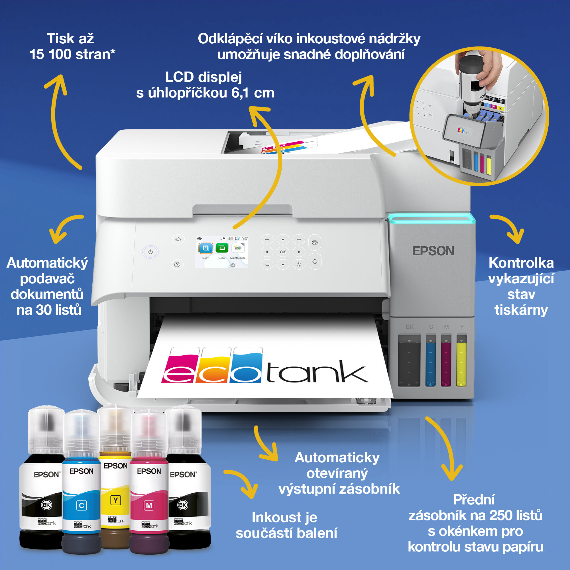 Multifunkční tanková tiskárna EPSON EcoTank L6376