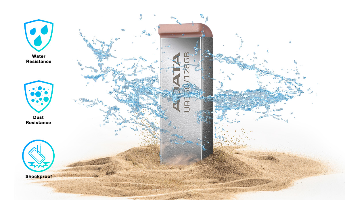 Přenosný flash disk ADATA UR350 64GB černá