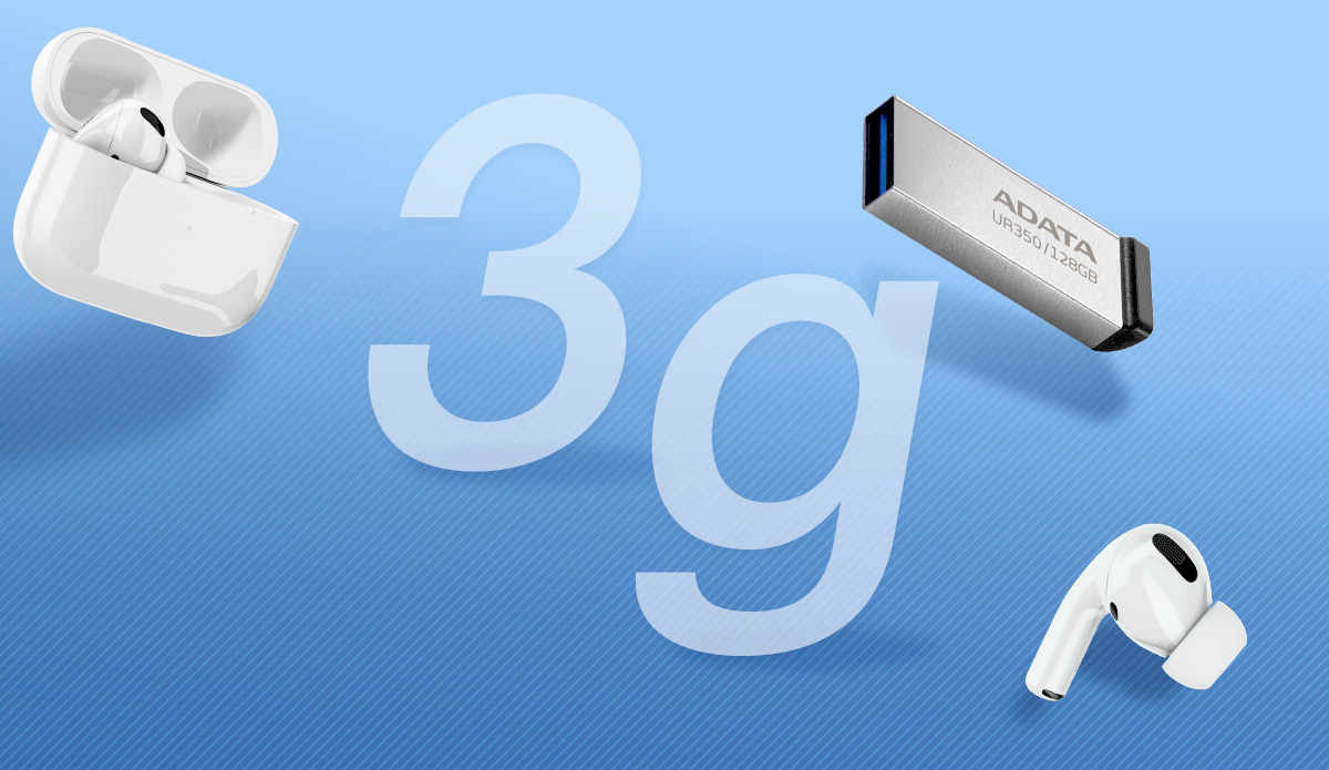 Přenosný flash disk ADATA UR350 128GB černá