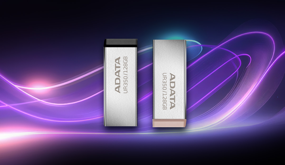 Přenosný flash disk ADATA UR350 64GB hnědá
