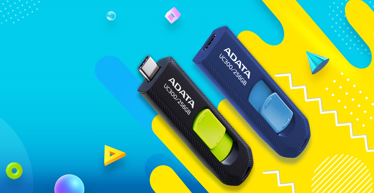 Přenosný flash disk ADATA UC300 128GB USBC