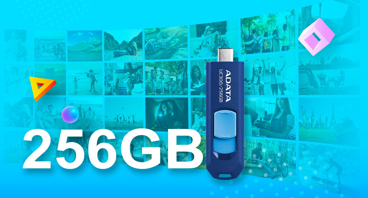 Přenosný flash disk ADATA UC300 128GB USBC