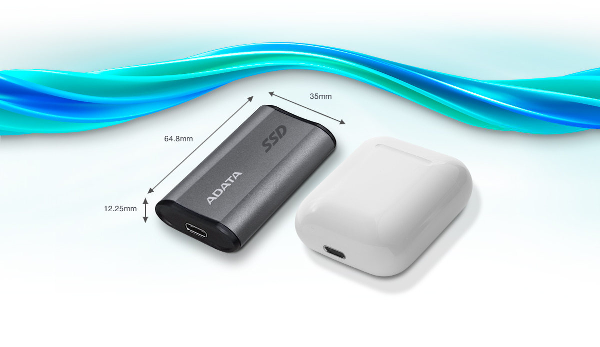 Externí SSD disk ADATA Elite SE880 500GB šeda