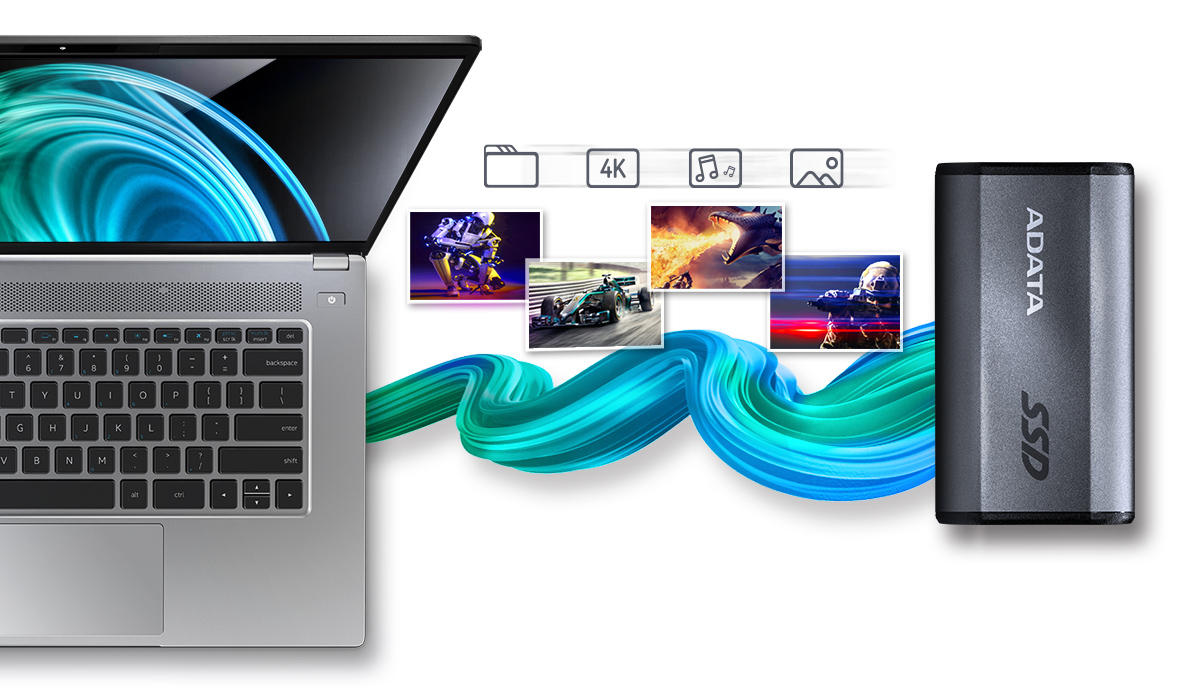 Externí SSD disk ADATA Elite SE880 1TB SSD