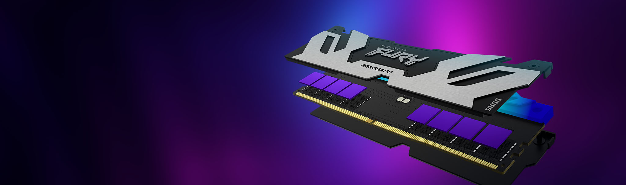 Paměťový modul KINGSTON FURY Renegade CUDIMM DDR5 24GB 8400MHz CL40