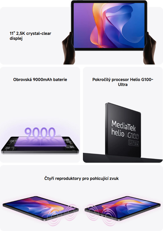Tablet XIAOMI Redmi Pad 2 8256GB Mint Green