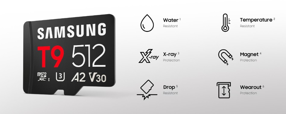Paměťová karta SAMSUNG T9 MicroSDXC 256GB