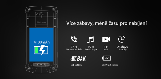 Mobilní telefon iGET Blackview GBV8000 Pro Titan