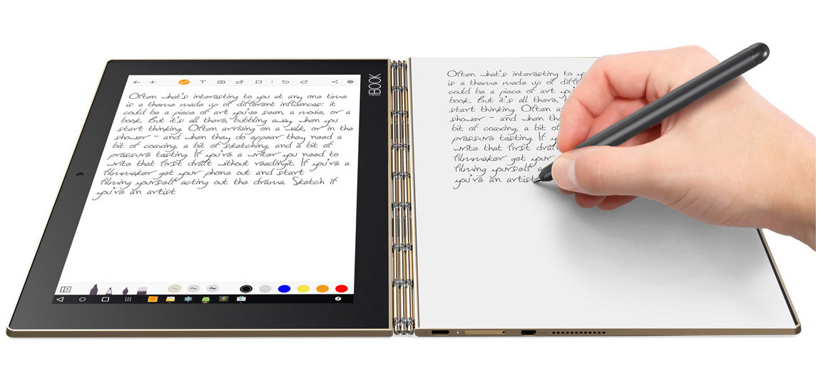 Nový způsob psaní poznámek na zařízení Yoga Book